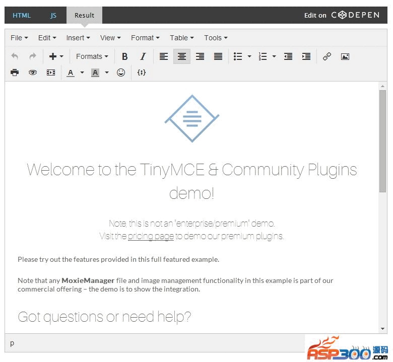 TinyMCE(可视化HTML编纂器) v5.8.2713,