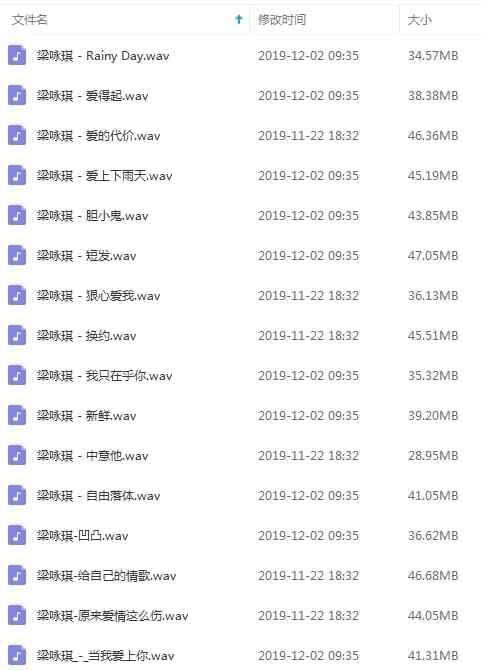 梁咏琪无益歌直粗选16尾[WAV/650.23MB]百度云网盘下载307,梁咏,梁咏琪,咏琪,无益,歌直