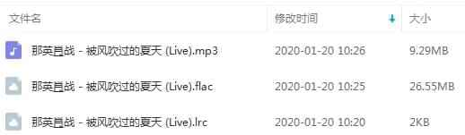 那英&amp;amp;肖战单直《被风吹过的炎天(Live)》[FLAC/MP3/35.84MB]百度云网盘下载8154,