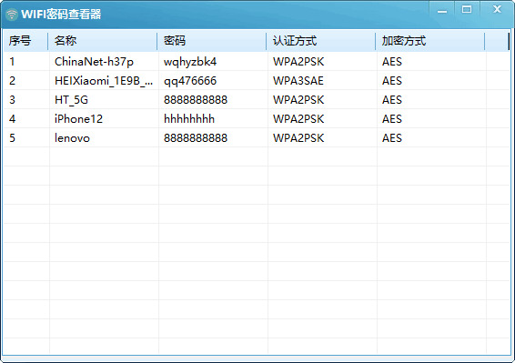 PC WIFI暗码检察器v1.0单文件版1199,