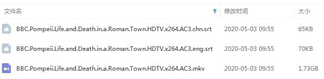 BBC记载片《存亡庞贝》视频英语中挂中字[MKV/1.73GB]百度云网盘下载7421,bbc,bbc记载片,记载,记载片,存亡