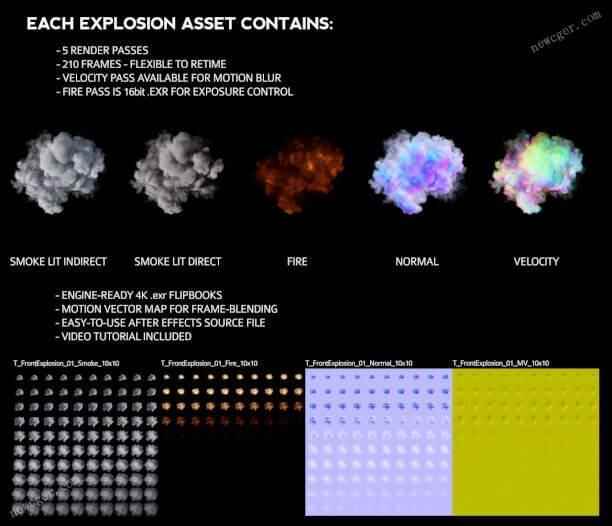 7种震动能量水焰爆炸游戏殊效元素素材AE模板第两版9748,种震,震动,能量,水焰,爆炸