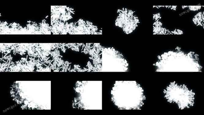 12个斑斓冬季冰雪结果的转场动绘殊效AE模板1831,12,12个,斑斓,冬季,冰雪