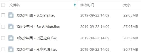 X玖少年团7张无益专辑FLAC歌直挨包[FLAC/557.61MB]百度云网盘下载3213,少年,张无,无益,专辑,flac