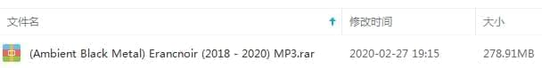 伊朗气氛乌Erancnoir歌直4CD开散(2018-2020)[MP3/278.91MB]百度云网盘下载25,伊朗,气氛,气氛乌,歌直,4cd