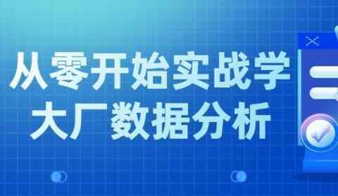 从整开端真战教《年夜厂数据阐发》8636,从整开端,开端,真战,年夜厂,数据