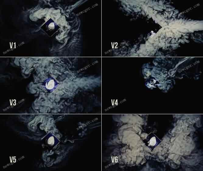 6款烟雾喷涌的logo标记提醒收场殊效AE模板7008,烟雾,喷涌,logo,标记,提醒