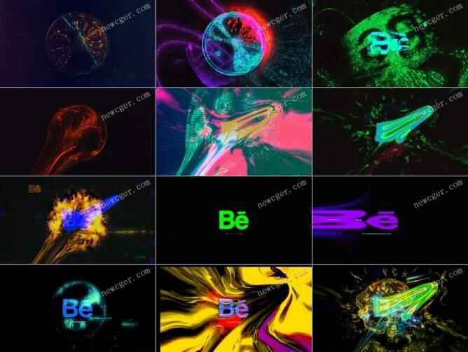 炫酷超能量RGB毛病logo标记归纳殊效AE模板2792,炫酷,超能,超能量,能量,rgb
