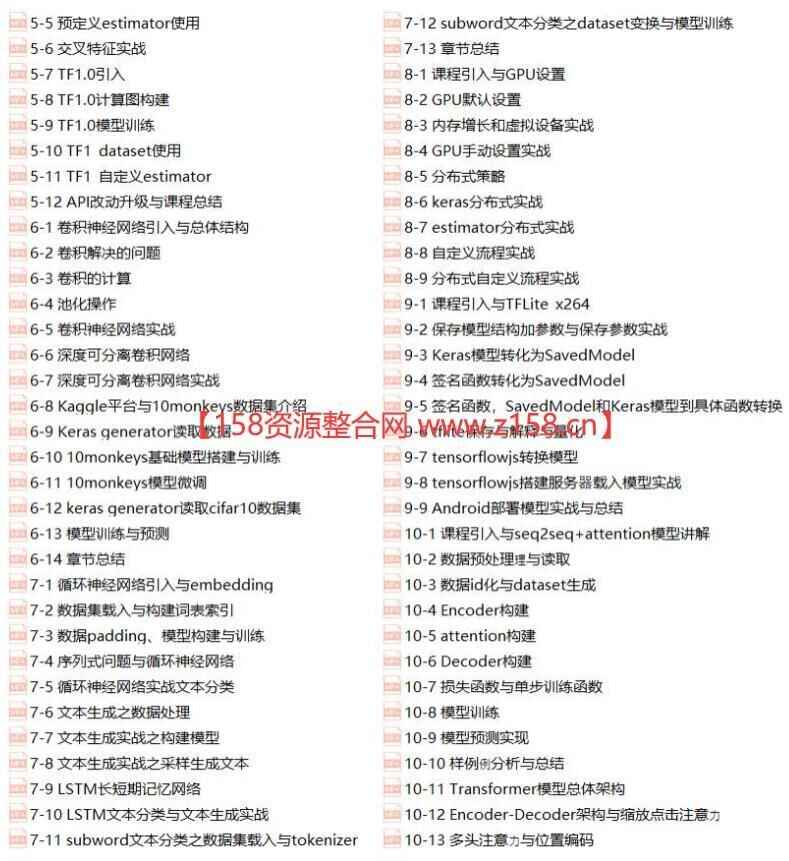 TensorFlow教程视频，TensorFlow2.0进门到进阶教程8307,