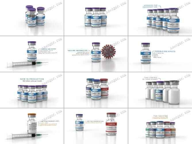 新型冠状病毒疫苗瓶的模子演示动绘样机AE模板9280,新型,新型冠状病毒,冠状,冠状病毒,病毒
