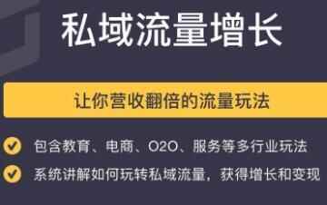 公域流量增加，让您营支翻倍的流量弄法，培训课程视频1979,