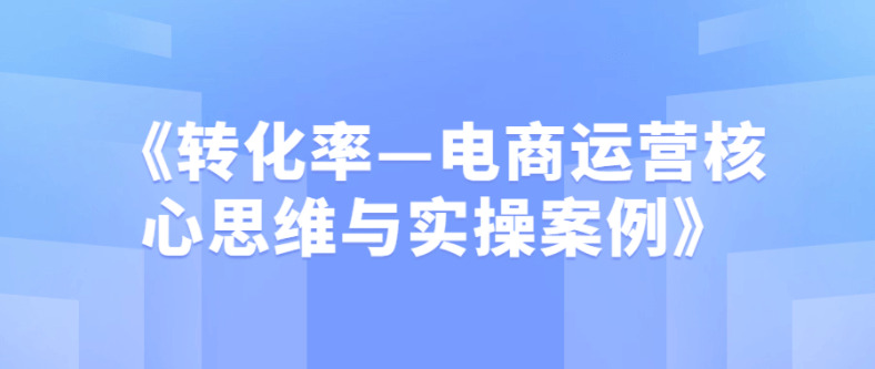 《转化率—电商运营中心思想取真操案例》6933,转化,转化率,电商,电商运营,运营