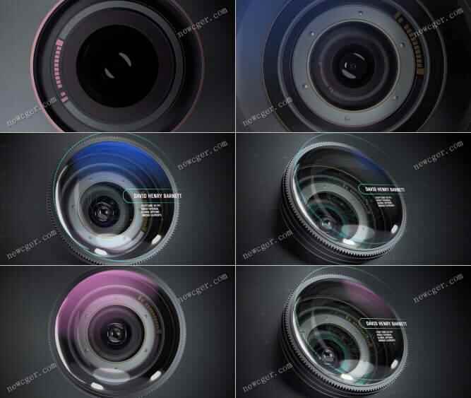 相机镜头光圈的快速收场简介动绘AE模板1183,相机,相机镜头,镜头,光圈,快速
