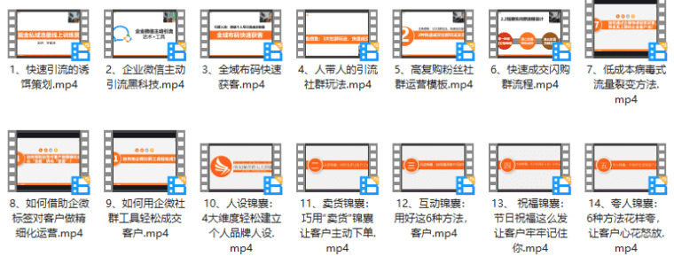 齐网引流裂变涨粉运营教程6960,