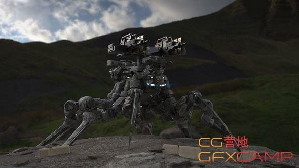 ZBrush+Substance战役机甲建模教程 The Gnomon Workshop – Designing a Piloted Combat Mech2821,zbrush,substance,战役,战役机,机甲
