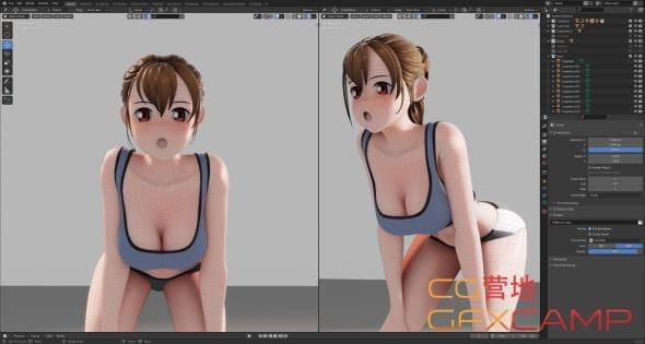 Blender三维卡通脚色建模绑定动绘教程 FlyCat9745,blender,三维,维卡,卡通,脚色