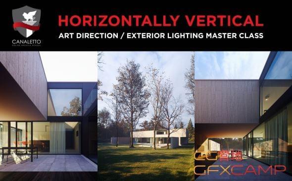 3DS MAX修建表示衬着教程 Canaletto ArchViz School – Horizontally Vertical9157,