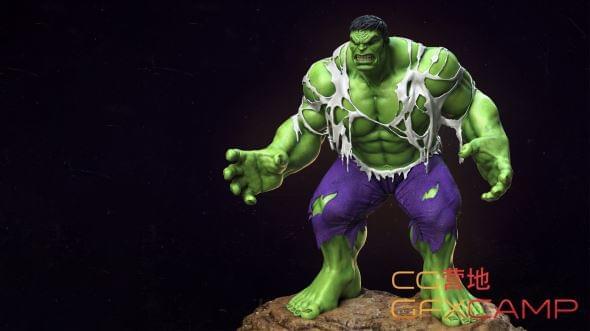 ZBrush绿伟人雕琢建模教程 FlippedNormals – Superhero Anatomy Course for Artists – The Hulk4879,