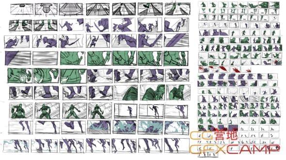 PS斗殴场景分镜头故事板动绘教程 Gnomon – Storyboarding Techniques4054,斗殴,场景,分镜,分镜头,镜头