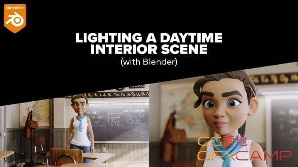 Blender白日室内乱场景灯光教程 Skillshare – Learn 3D Rendering by Lighting a Daytime Interior Scene: Developing Skills in Blender523,