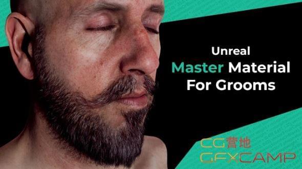 UE4建造髯毛教程 Gumroad – Unreal Master Material For Grooms by Nick Rutlinh9086,