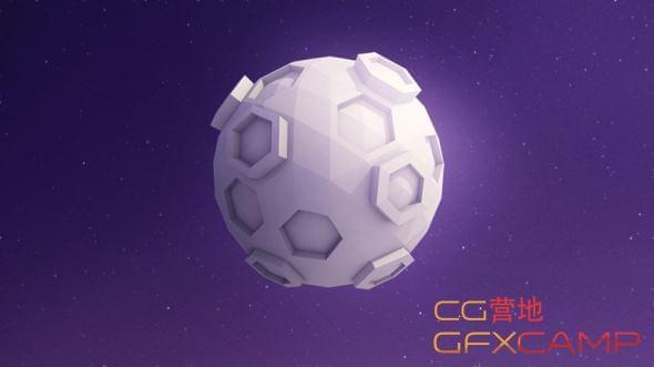 C4D低多边形卡通玉轮建模教程(英笔墨幕) Tutsplus – Create a Low Poly Moon With Cinema 4D865,