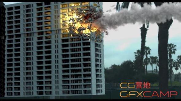 楼房爆炸殊效3DS MAX教程 Live Action VFX2877,楼房,爆炸,殊效,3ds,max
