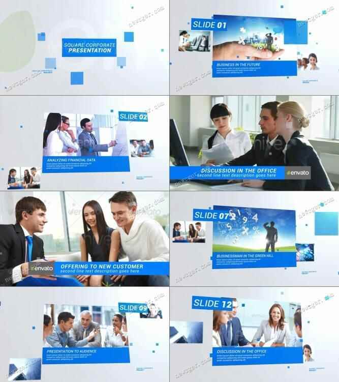 蓝色圆形粉饰的企业商务主题内乱容引见AE工程88,蓝色,圆形,形粉饰,粉饰,企业