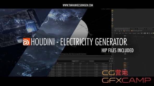 电流闪电天生动绘Houdini教程 Electricity Generator9971,电流,闪电,天生,动绘,houdini