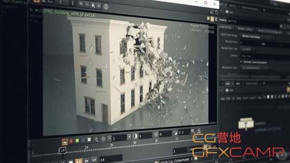 Houdini修建楼房坍毁破裂教程 Architectural Destruction in Houdini1654,houdini,修建,楼房,坍毁,破裂