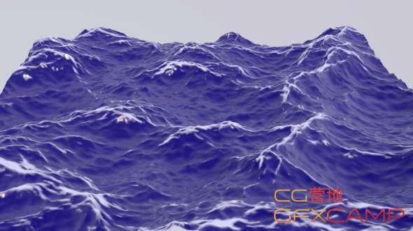 实在海里海浪模仿C4D教程  Cinema 4D – How to Create Realistic Waves using HOT4D Tutorial4995,