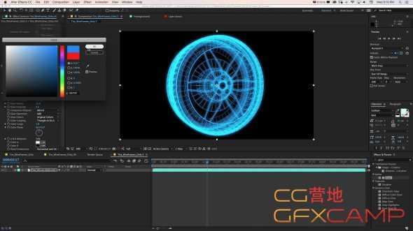 AE/C4D三维线框衬着分解教程 Create 3D wireframe animations with Cinema 4D &amp;#038; After Effects CC 20174162,三维,线框,衬着,分解,成教