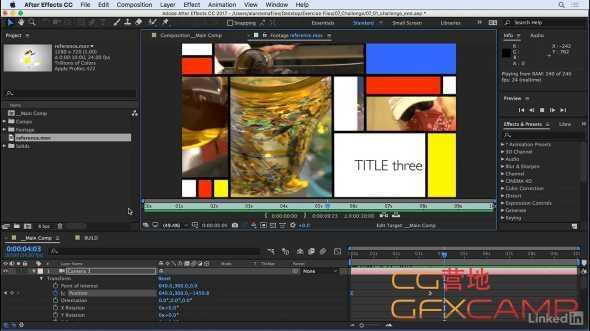 AE根底东西操纵教程 Lynda – After Effects CC 2017 Editors and Post Essential Training2304,