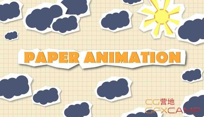 女童卡通剪纸动绘AE教程 Paper animation After Effects Tutorial2184,女童,卡通,剪纸,剪纸动绘,动绘
