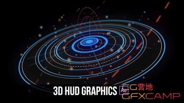 3D下科技HUD动绘AE教程+工程文件 After Effects – Advanced 3D HUD Motion Graphics Tutorial7282,下科,下科技,科技,hud,动绘