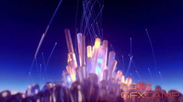 C4D钻石群建造衬着分解教程+工程文件 Creating A Procedural Crystal City In Cinema 4D9888,c4d,钻石,石群,建造,衬着