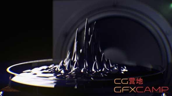 C4D液体节拍跳动教程+工程文件 Cinema 4D – How to Create a Procedural Ferrofluid Tutorial9758,c4d,液体,体节,节拍,跳动