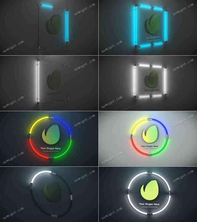 创意霓虹灯管面明的标记归纳殊效AE模板2392,创意,霓虹,霓虹灯,灯管,面明