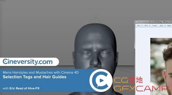 收型髯毛毛收建造C4D教程 Cineversity – Mens Hairstyles and Mustaches with Cinema 4D9776,收型,髯毛,毛收,建造,c4d