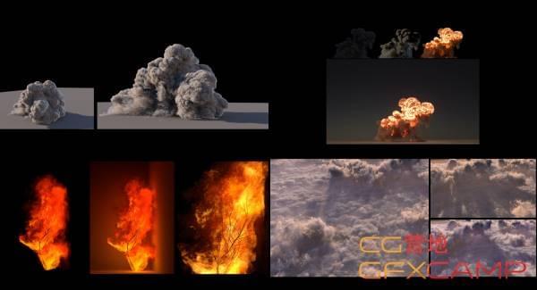 Houdini阿诺德烟雾水焰衬着教程 CGCircuit Volume Rendering Using Houdini &amp;#038; Arnold3779,houdini,阿诺,阿诺德,诺德,烟雾