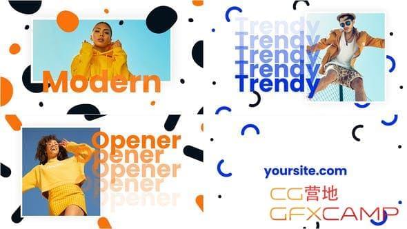 FCPX模板-时髦视频笔墨宣扬包拆片头 Trendy Opener872,