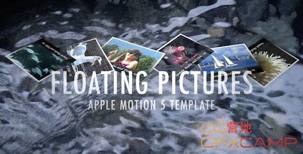 FCPX模板-火流飞舞照片相册视频片头 Floating Pictures3792,fcpx,模板,火流,飞舞,照片