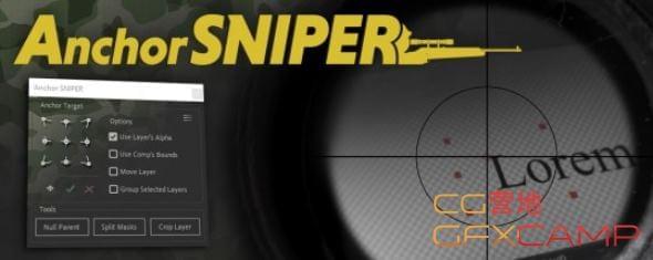 AE图层中间面挪动插件 Aescripts Anchor Sniper v1.0 + 利用教程9051,图层,中间,中间面,挪动,插件