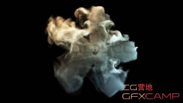 XP+TFD粒子流体插件建造烟雾花朵着花C4D教程 Cinema 4D Smoke Flower X-Particles TurbulenceFD Tutorial1596,