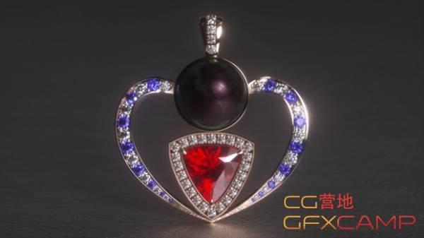 C4D Octane钻石珠宝衬着教程 Cinema 4D – Rendering Jewellery with Octane Render Tutorial9628,c4d,octane,钻石,钻石珠宝,石珠