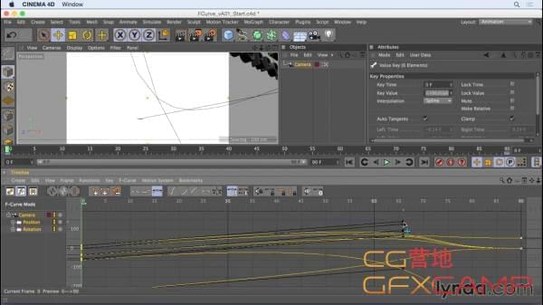 C4D摄像灵活绘教程 Lynda – Camera Animation with CINEMA 4D4536,c4d,摄像,摄像机,灵活,动绘