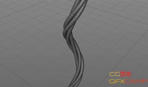 C4D绳子卷直教程 Spline Wrap And Twist Deformer Tutorial8090,c4d,绳子,卷直,教程,wrap