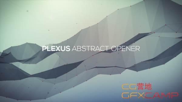 C4D+AE Plexus建造笼统外形笔墨展现 Abstract Plexus Shape5081,