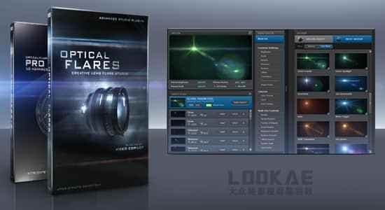 AE插件-专业初级实在镜头光晕耀斑殊效 Optical Flares v1.3.8 Win8636,