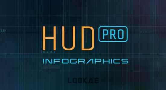 AE模板-将来数字科技感HUD元素动绘 HUD Pro Infographics7923,ae模板,模板,将来,将来数字,去数